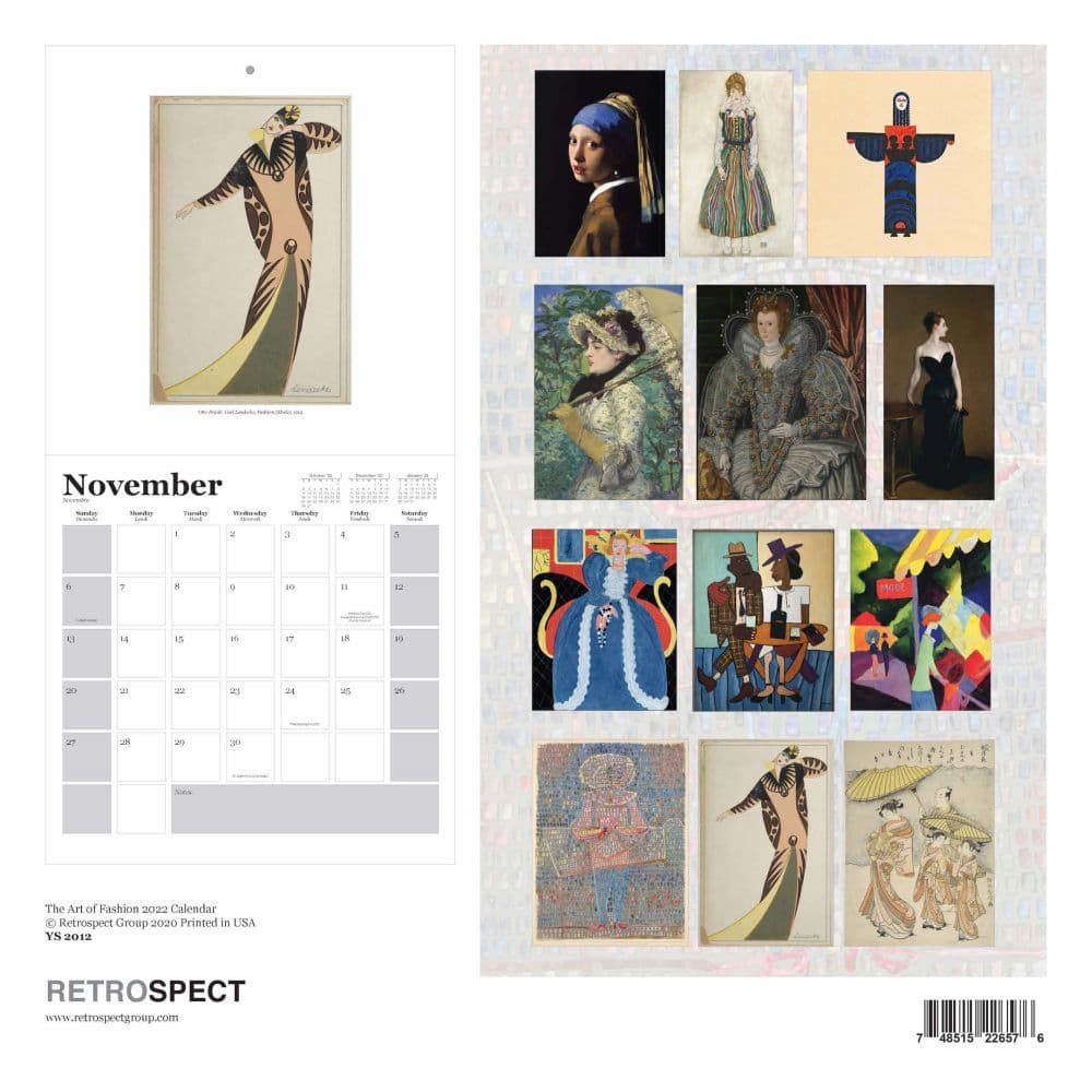 Fashion Calendar 2022 Fashion Advertising 2022 Square Wall Calendar - Calendars.com