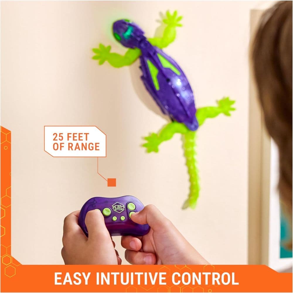 Hex Bots Glow-in-the-Dark Wall Crawler Gecko Fourth Alternate Image