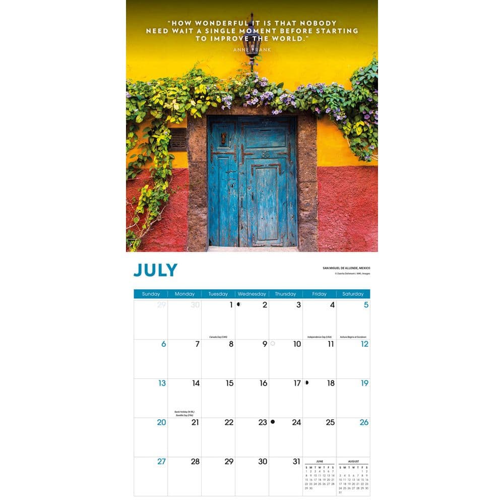 Doors and Windows 2025 Wall Calendar Alt3