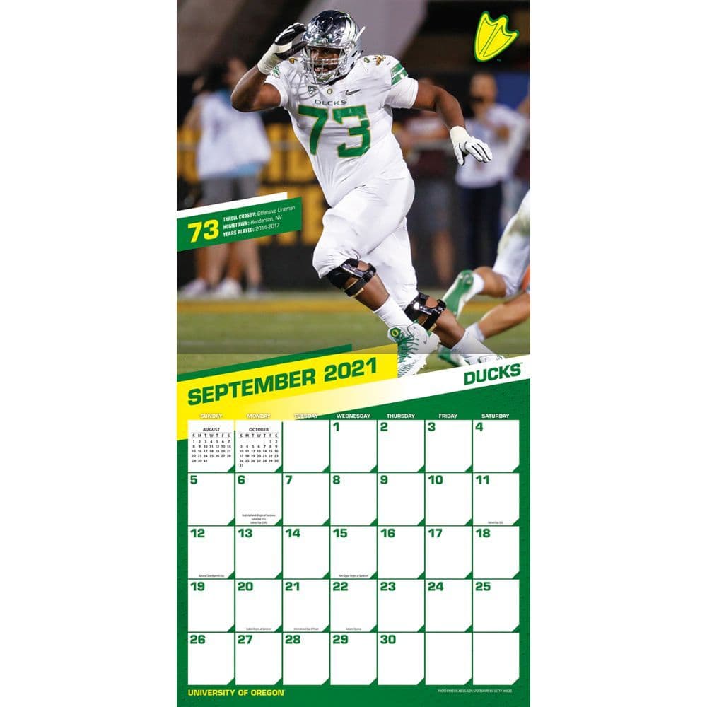 Oregon Ducks 2022 Wall Calendar - Calendars.com