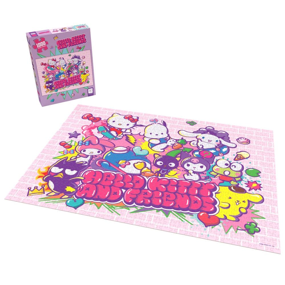 HK And Friends Tokyo Skate 1000 Piece Puzzle flat lay