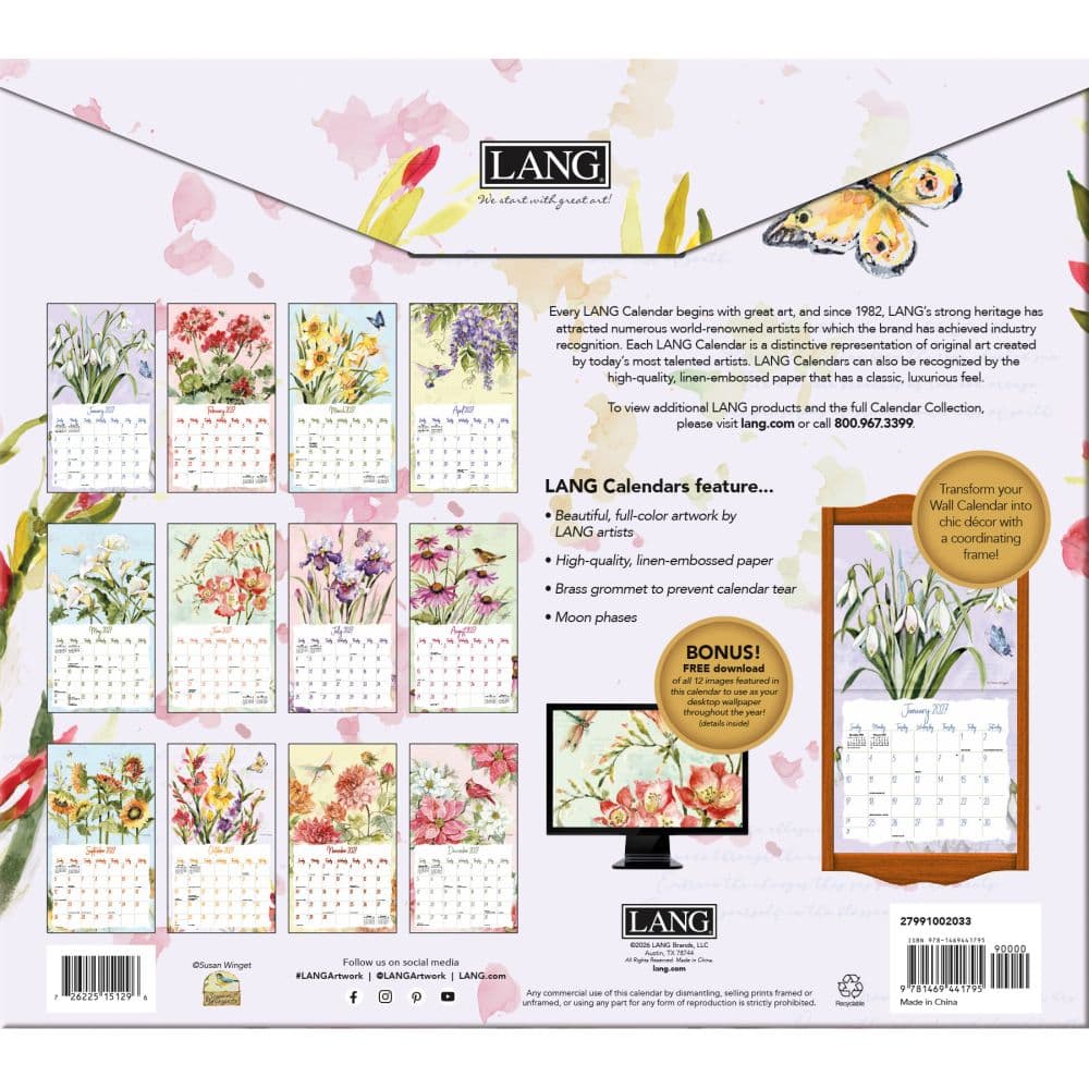 Eden 2027 Wall Calendar by Susan Winget First Alternate Image