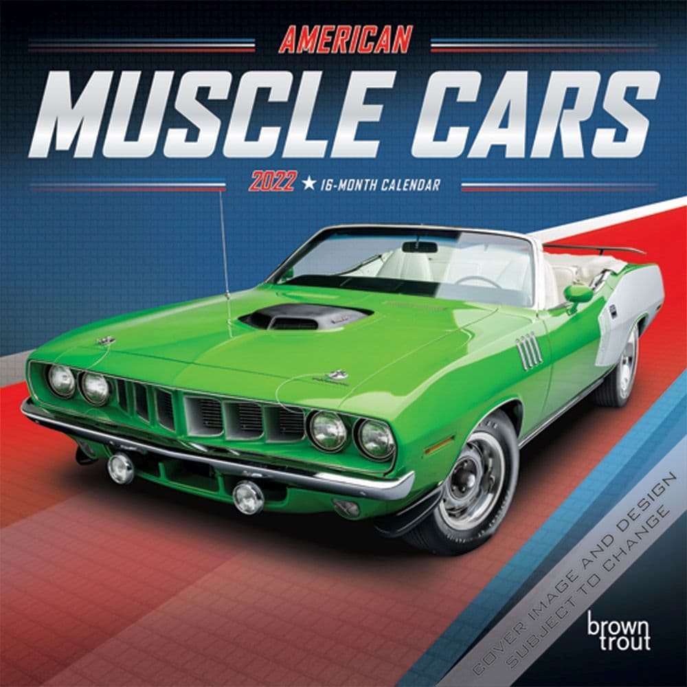American Muscle Cars 2022 Mini Wall Calendar