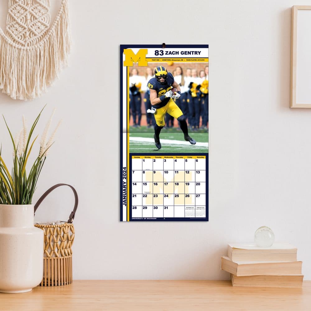 Michigan Wolverines 2024 Mini Wall Calendar Fourth Alternate Image width=&quot;1000&quot; height=&quot;1000&quot;