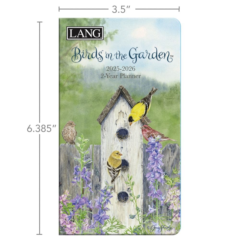 Birds in the Garden 2025 2 Year Pocket Planner by Jane Shasky_ALT4