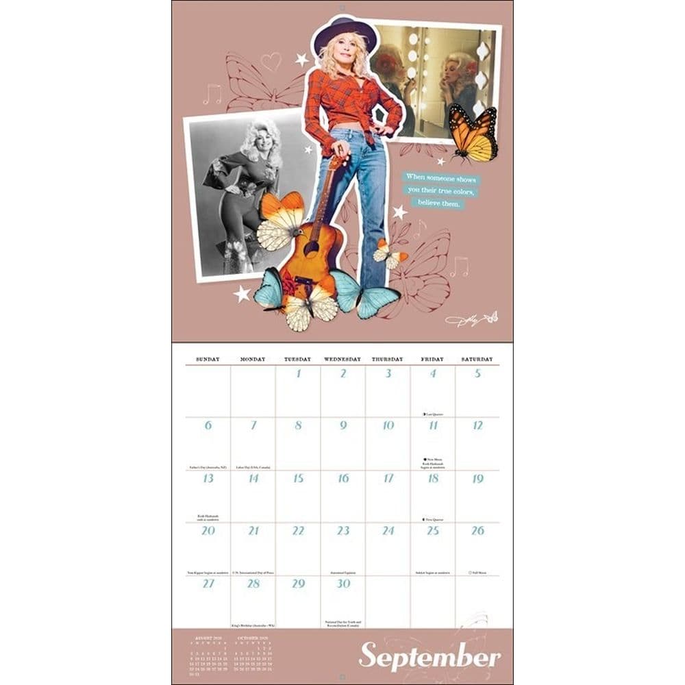 Dolly Parton 2026 Wall Calendar Fourth Alternate Image
