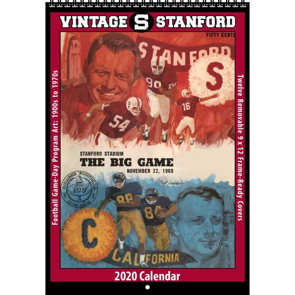 Stanford Vintage Football Wall Calendar