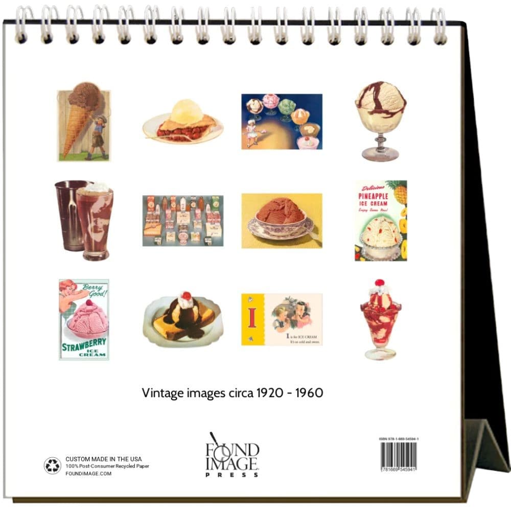 Ice Cream 2026 Easel Desk Calendar First Alternate image