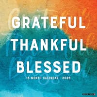 image Grateful Thankful Blessed 2026 Wall Calendar Main Image