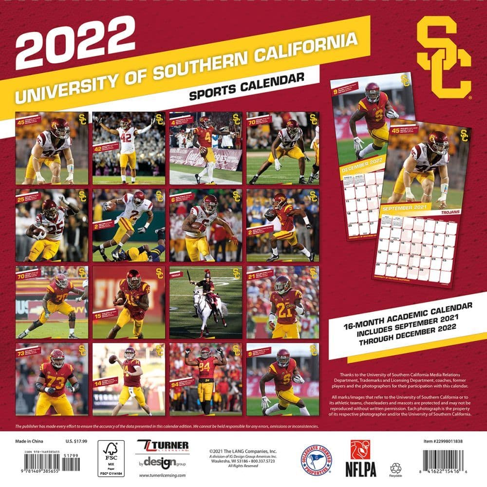 Usc 2022 To 2023 Calendar - Printable Calendar 2023