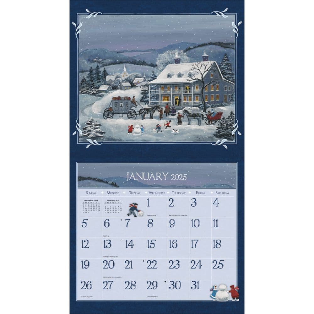 Lang Folk Art Calendar 2025 