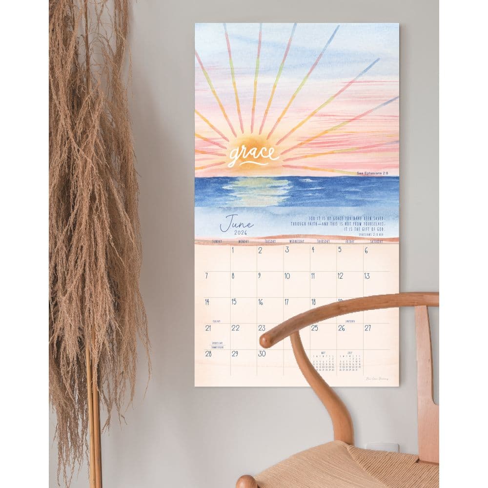 Grace Upon Grace by Blue Chair Blessings 2026 Wall Calendar Fourth Alternate Image
