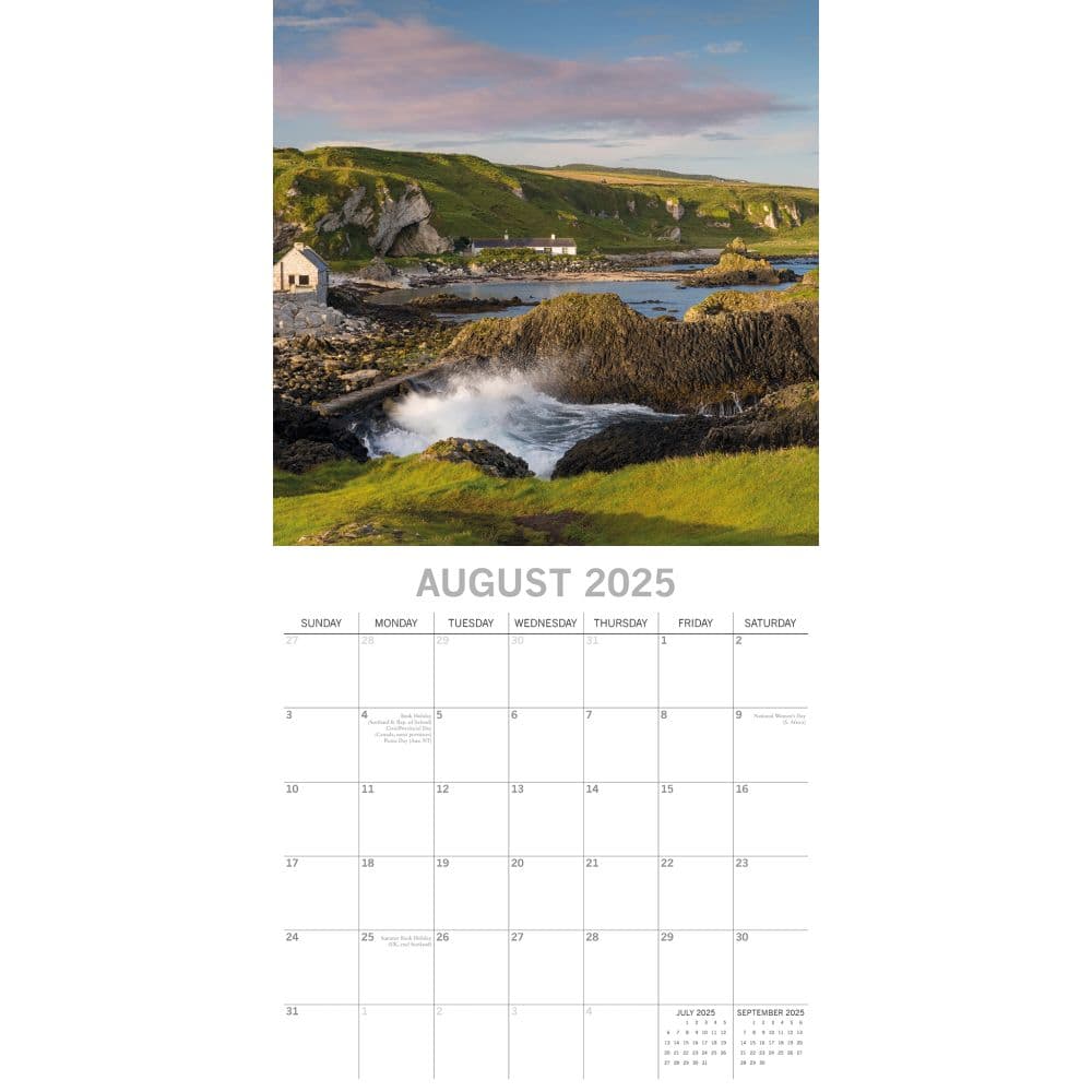 Northern Ireland 2025 Wall Calendar