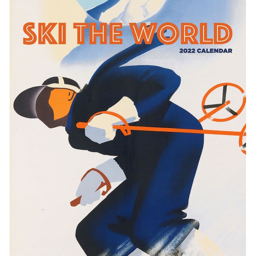 Ski the World 2022 Wall Calendar