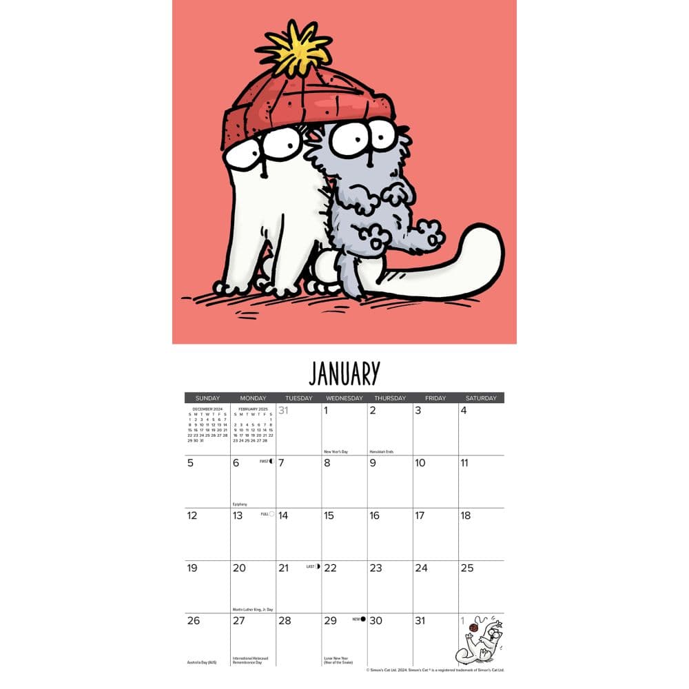 Simons Cat 2025 Mini Wall Calendar  Alt2