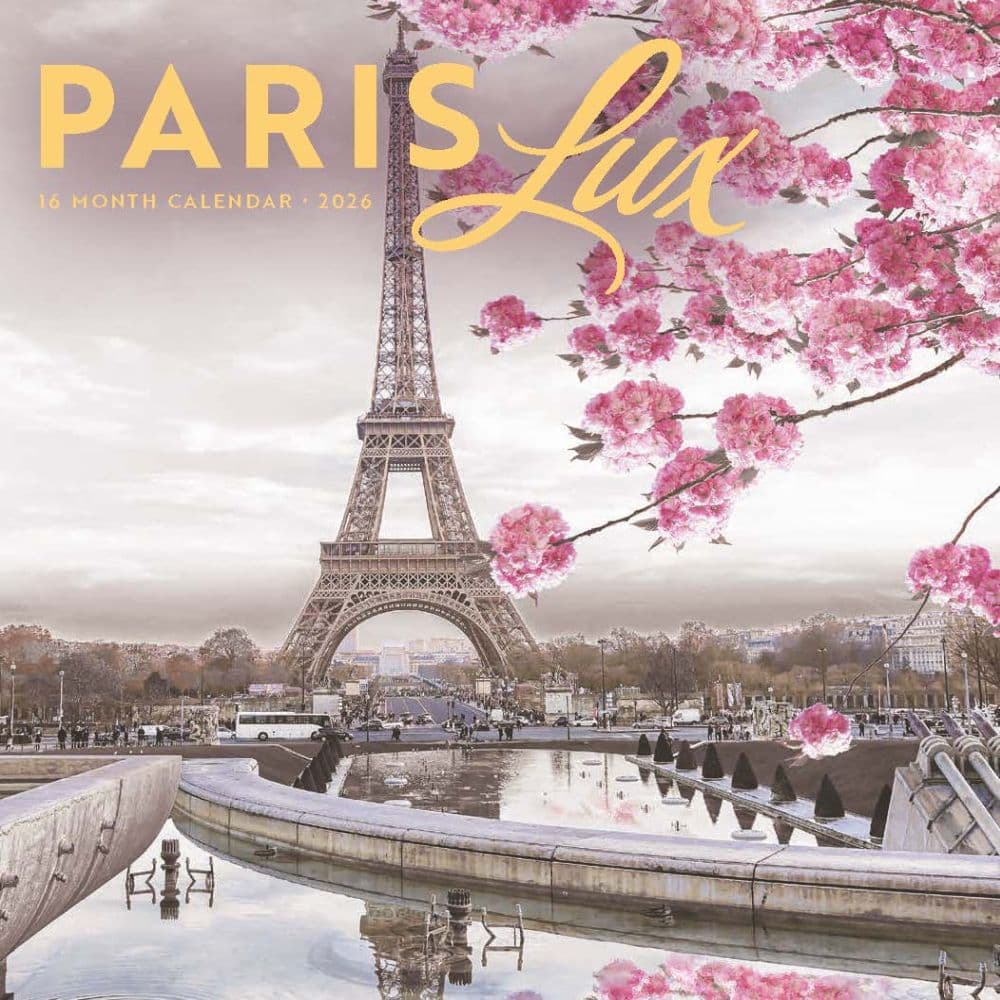 image Paris Lux 2026 Mini Wall Calendar Main Product Image