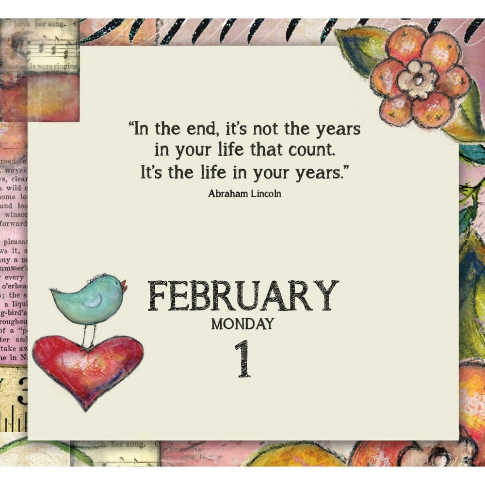 Live Love Dream 2027 Mini Desk Calendar by Lisa Kaus Third Alternate Image