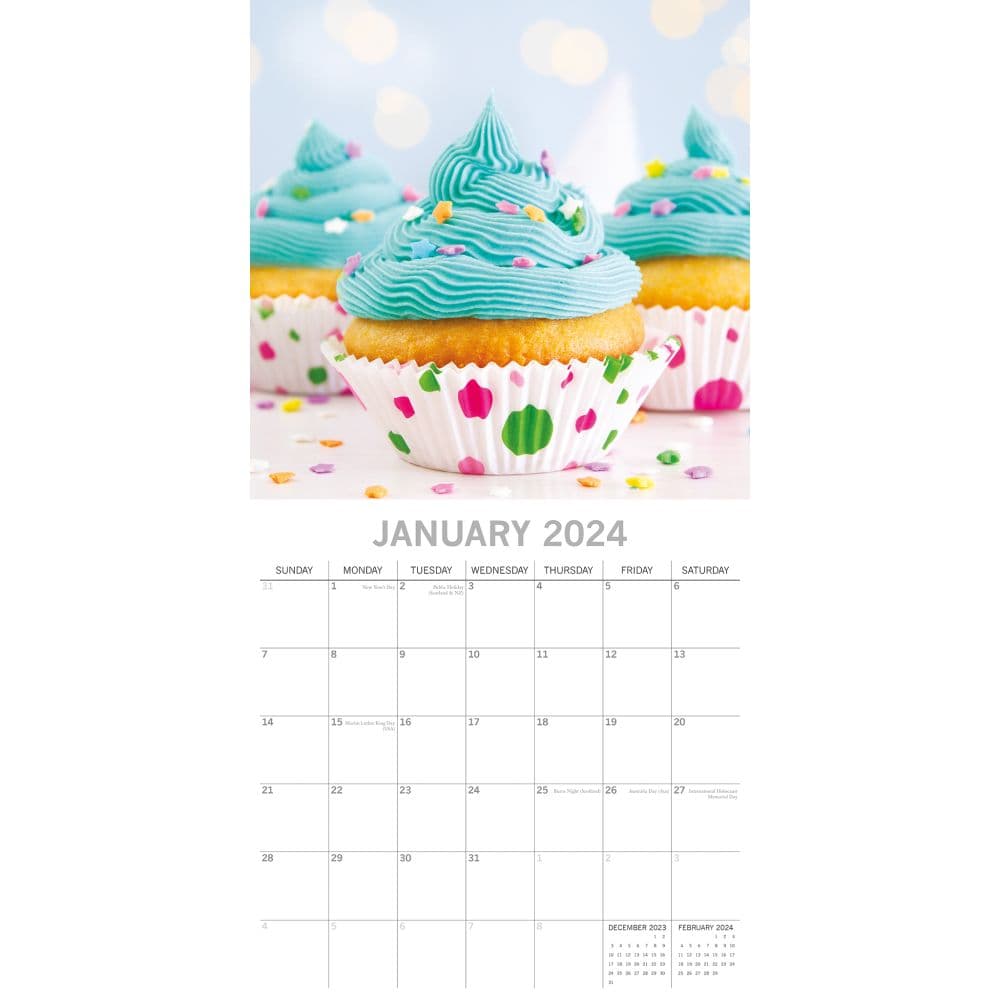 Cupcakes 2025 Wall Calendar