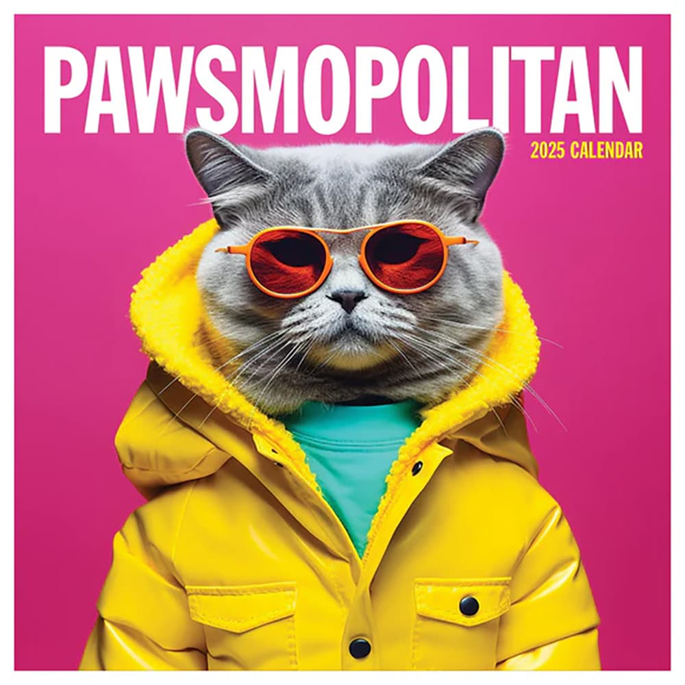 Pawsmopolitan 2025 Wall Calendar