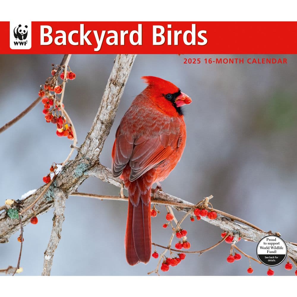 Birds Backyard WWF 2025 Wall Calendar Main Image