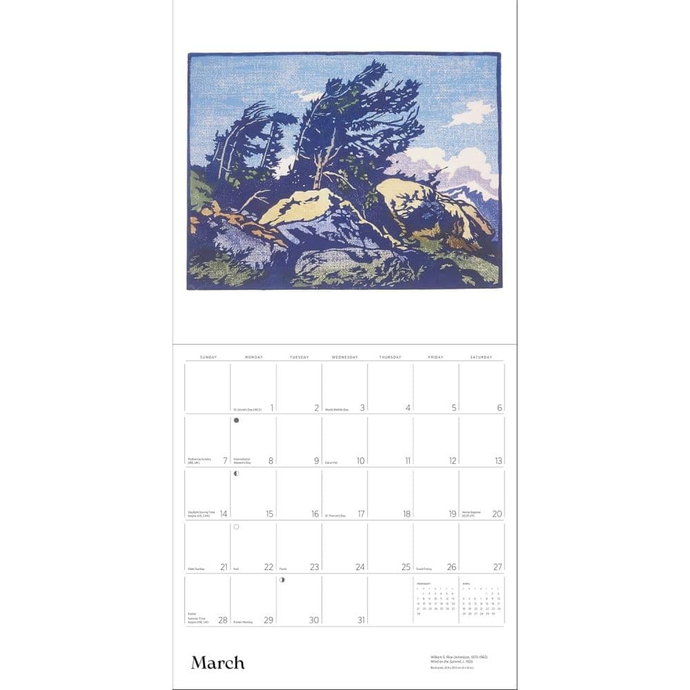 Arts and Crafts 2027 Wall Calendar by William S. Rice Fourth Alternate Image