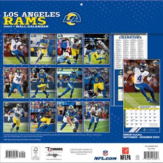 NFL Los Angeles Rams 2024 Wall Calendar - Calendars.com