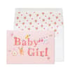 image Clothesline Girl New Baby Card