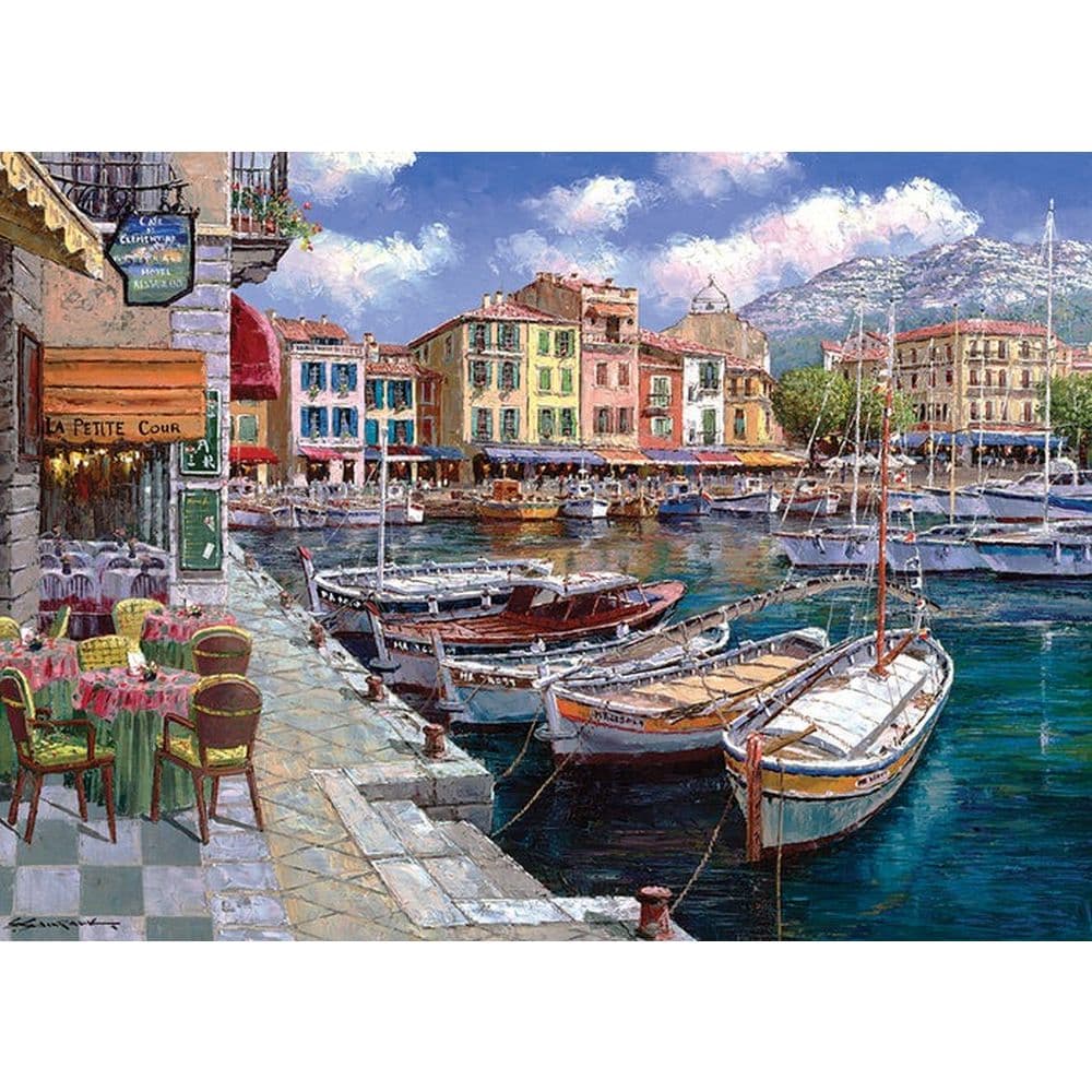 Cafe in Cassis 1000 Piece Puzzle First Alternate Image