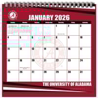 image Alabama Crimson Tide 2026 Easel Desk Calendar Main Product Image