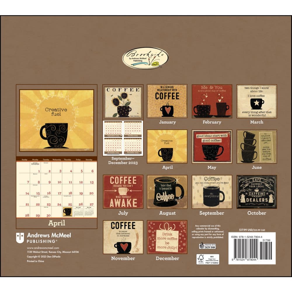 Lang 2024 Coffee Calendar - Image to u