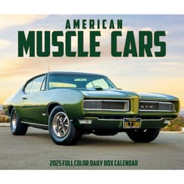 American Muscle Cars 2025 Desk Calendar