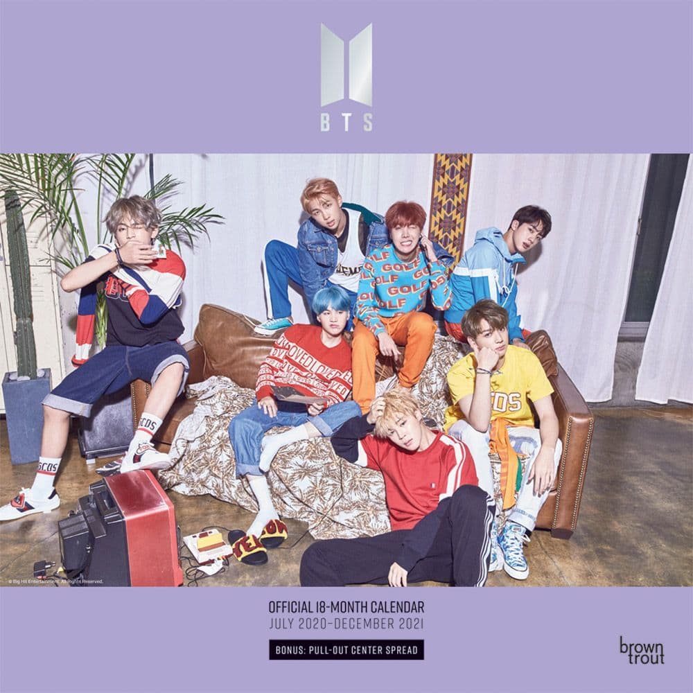 2021 BTS 18 Month Wall Calendar