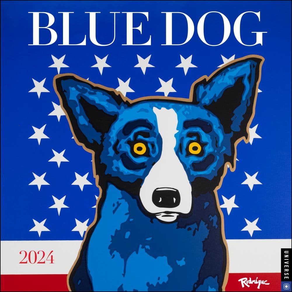Blue Dog Rodrigue 2024 Wall Calendar