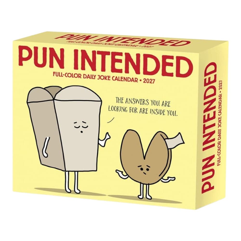 Pun Intended 2027 Desk Calendar Main Product Image