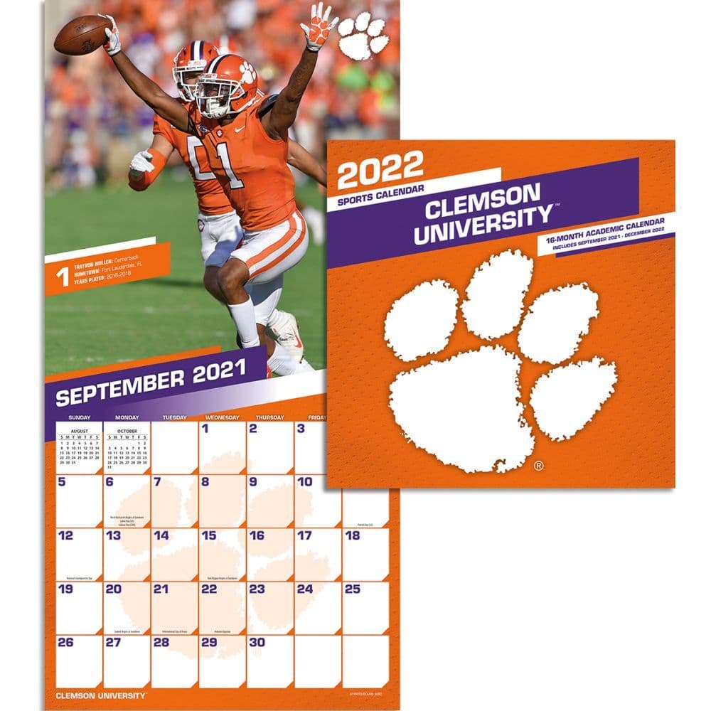 Clemson Calendar 2022 23 Printable Calendar 2022