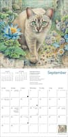 image Ivory Cats 2024 Mini Wall Calendar September
