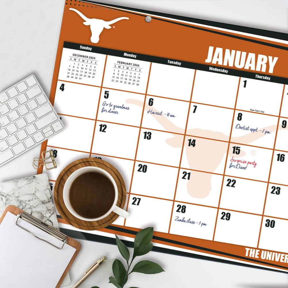 Texas Longhorns 2026 Desk Pad Second Alternate Image