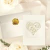 image Ivory Heart Quilling Wedding Card