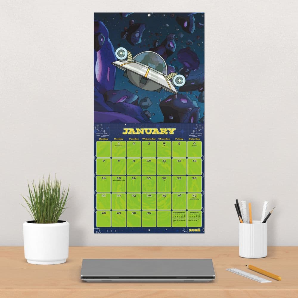 Rick and Morty 2024 Wall Calendar