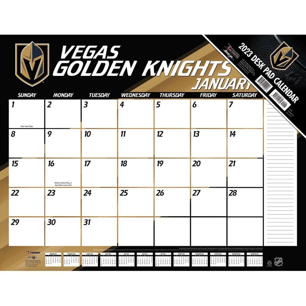 Vegas Golden Knights 2023 Desk Pad