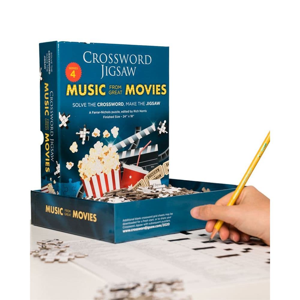 Crossword Music From Movies 550 Piece Puzzle Third Alternate Image width=&quot;1000&quot; height=&quot;1000&quot;