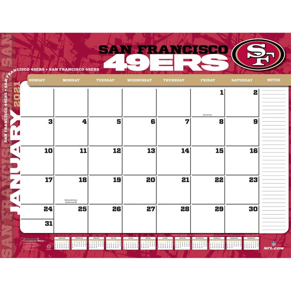 San Francisco 49ers Desk Pad