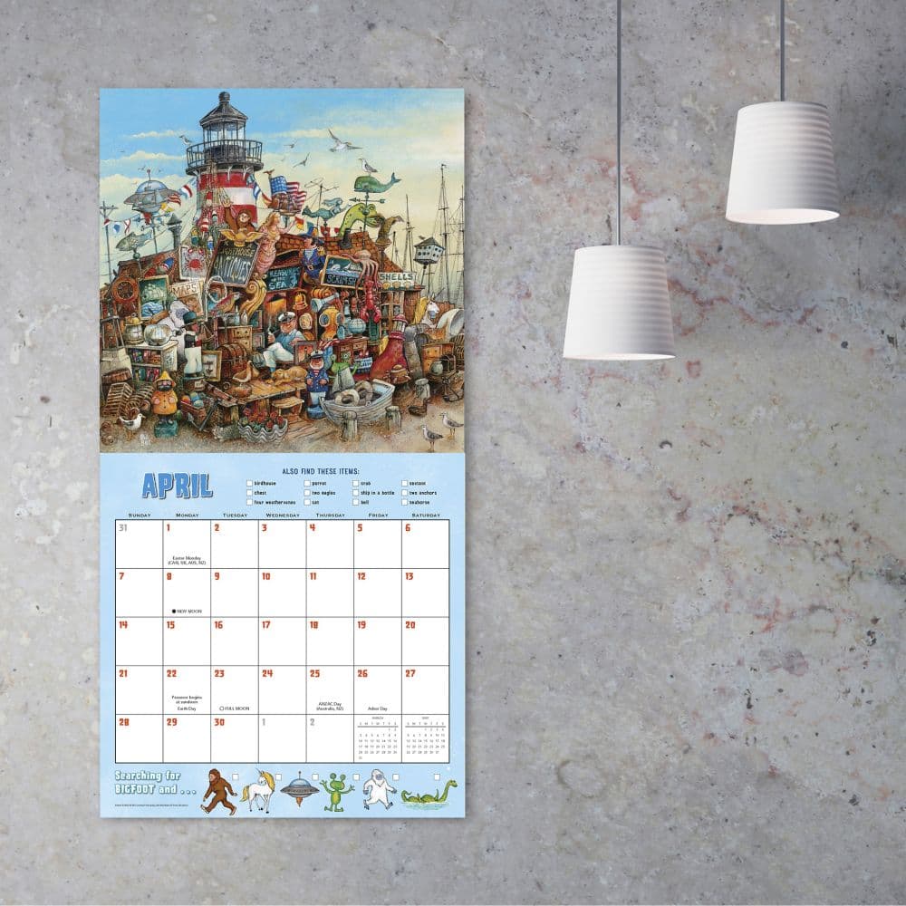 Searching For Bigfoot 2024 Wall Calendar