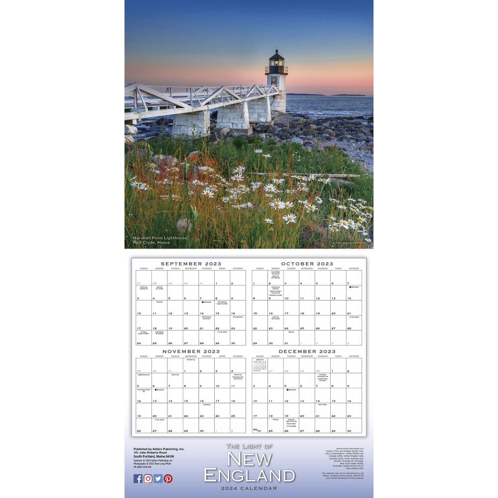 Light of New England 2024 Wall Calendar Alternate Image 4