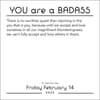 image You Are a Badass 2025 Desk Calendar Alt2