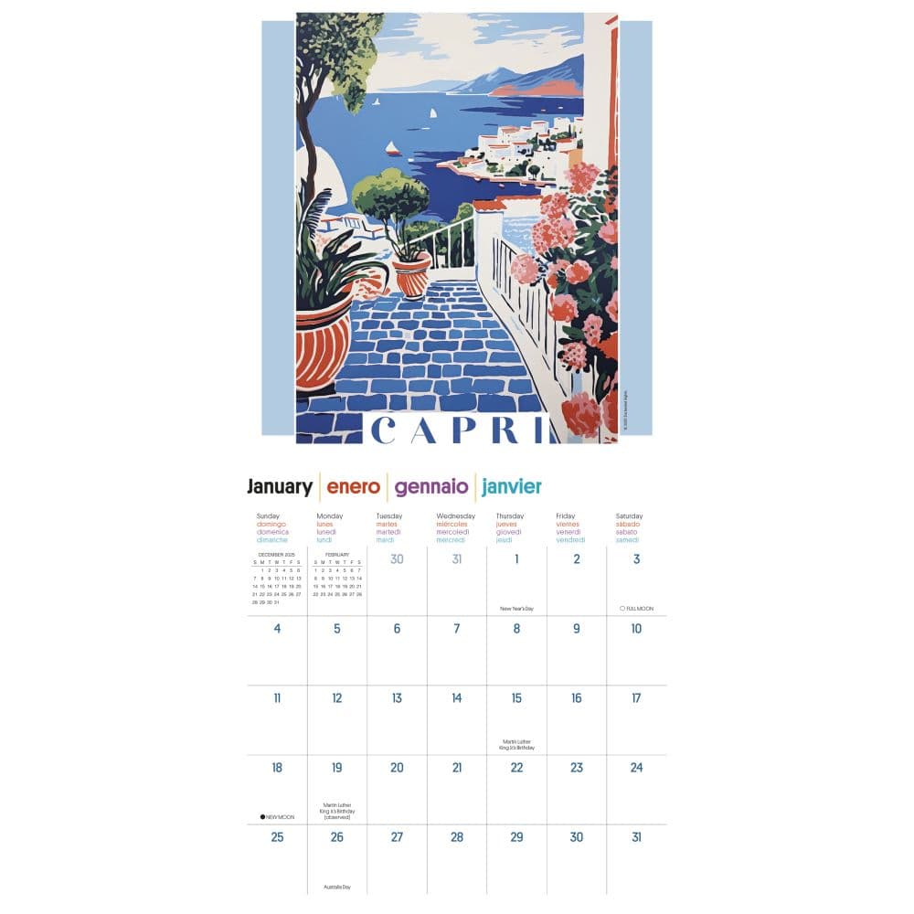 Art of Travel 2026 Wall Calendar Second Alternate Image