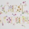 image GW Lettering with Flowers Get Well Card Third Alternate Image width=&quot;1000&quot; height=&quot;1000&quot;