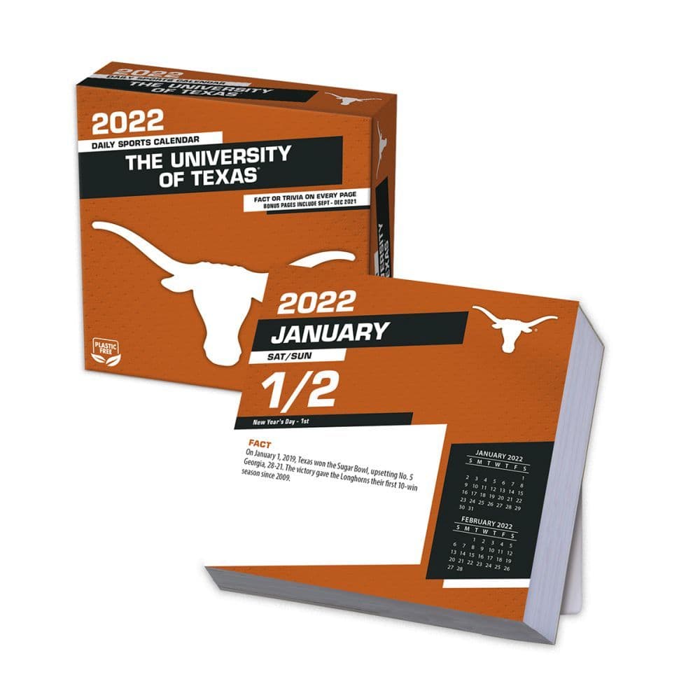 Col Texas Longhorns 2022 Desk Calendar - Calendars.com