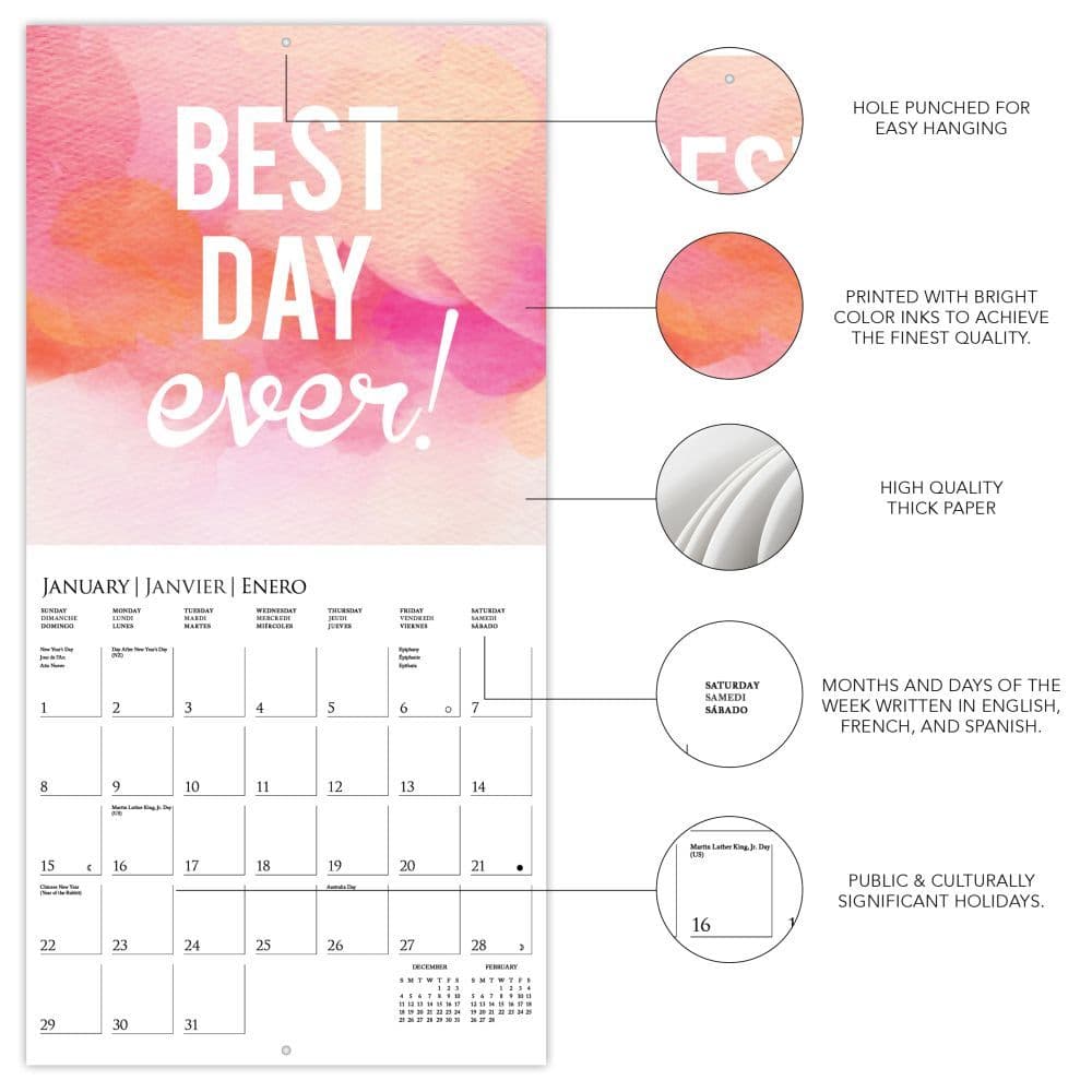 Best Day Ever 2023 Mini Wall Calendar - Calendars.com