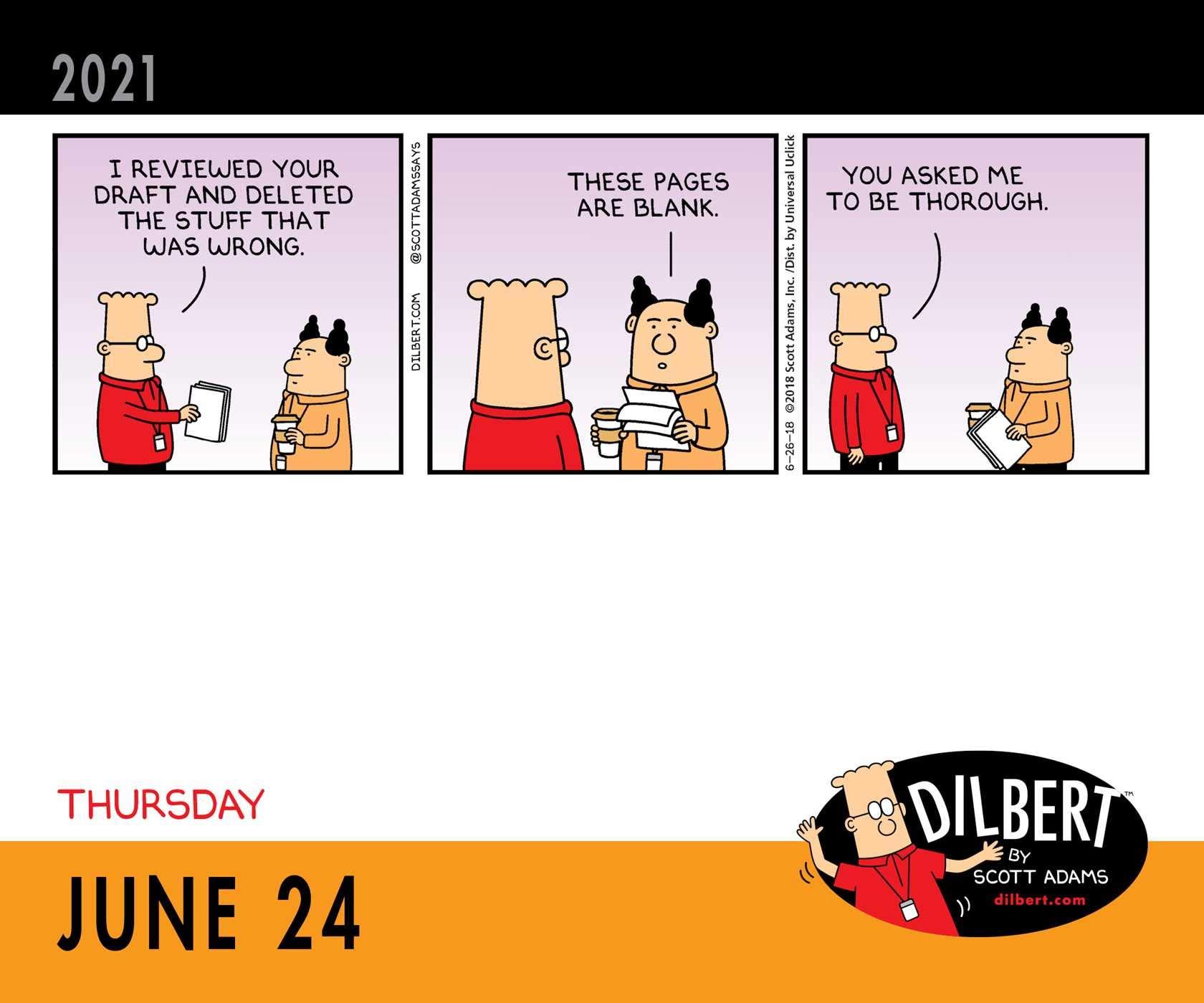 Dilbert 2024 Desk Calendar Release Date Nita Terese